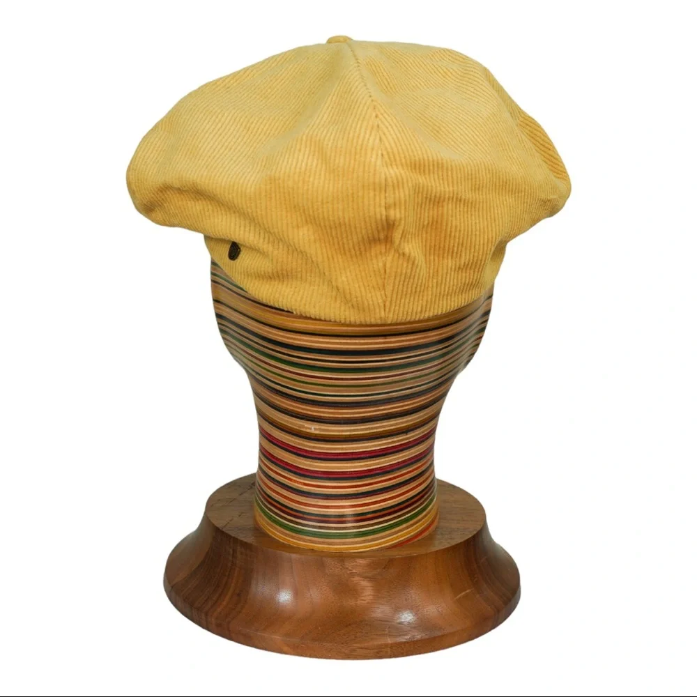 NWT BRIXTON Ollie cap mustard corduroy UNISEX sz S - Picture 2 of 5